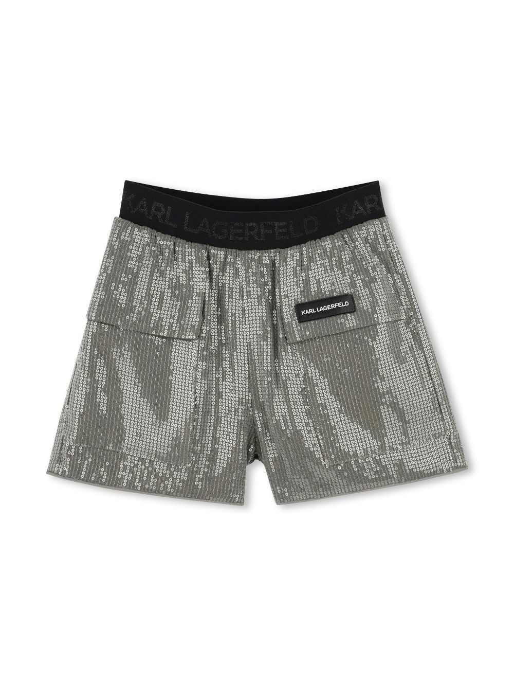 Karl Lagerfeld Kids sequin-embellished shorts - Green