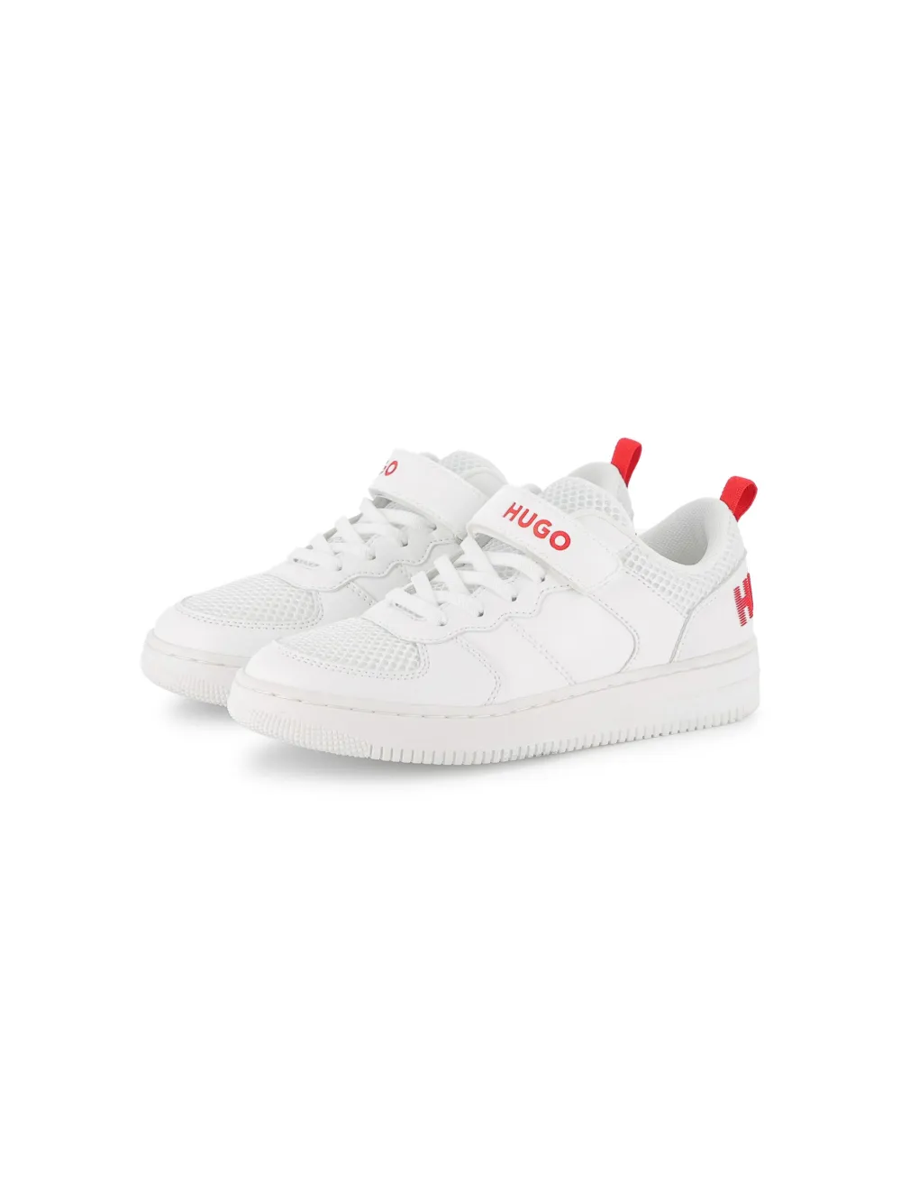 HUGO KIDS logo-print sneakers White