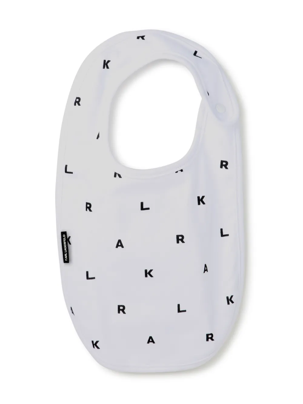 Karl Lagerfeld Kids Drie slabbetjes met logoprint Wit