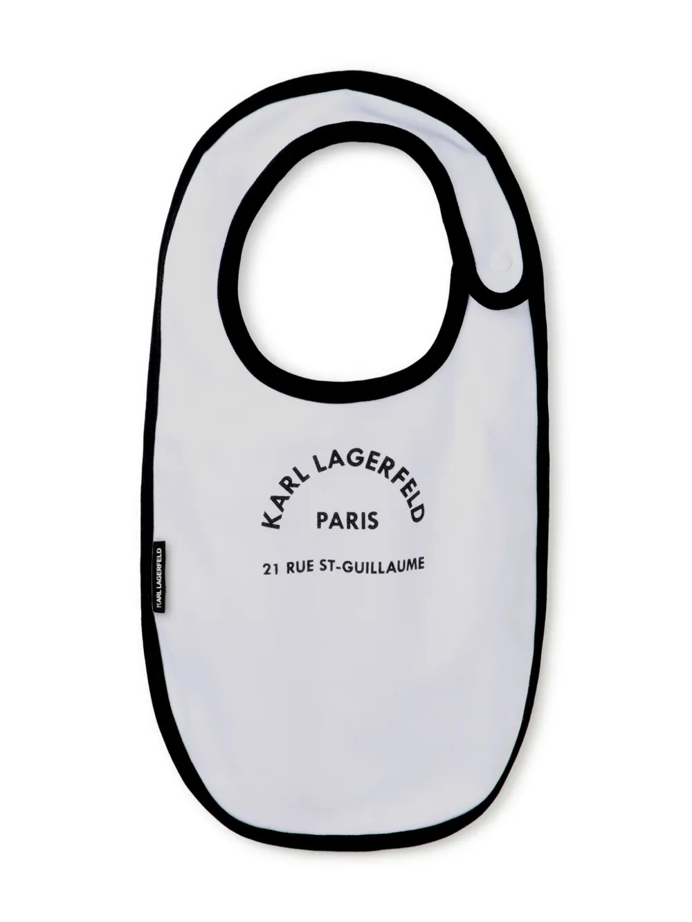 Karl Lagerfeld Kids Drie slabbetjes met logoprint Wit