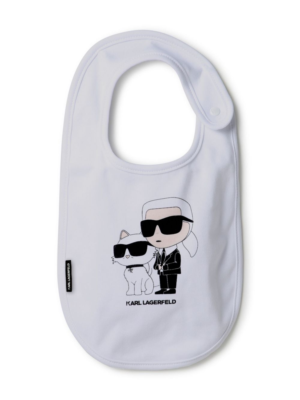 Karl Lagerfeld Kids logo-print bibs (pack of three) - White