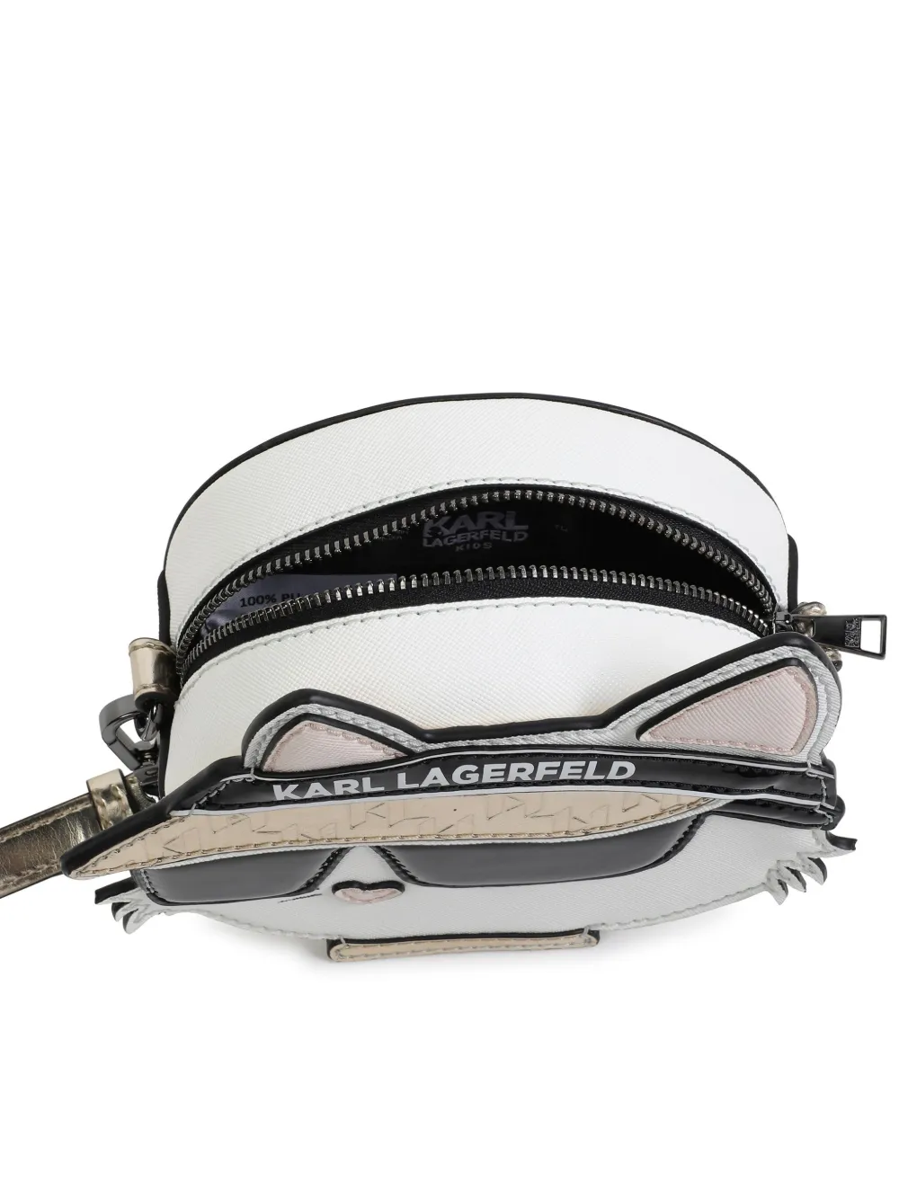 Karl Lagerfeld Kids Choupette crossbodytas Wit