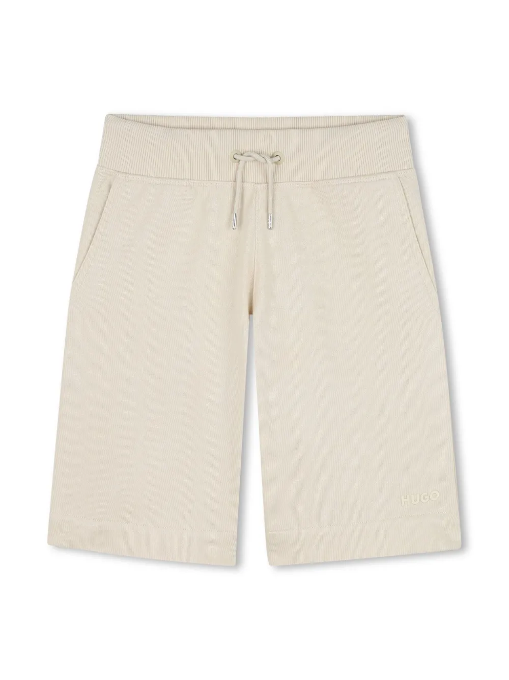 HUGO KIDS Jersey trainingsshorts Beige