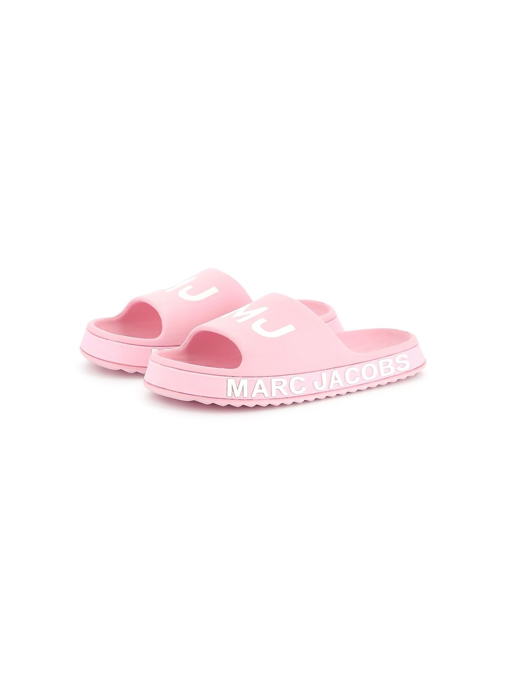 Marc Jacobs Kids logo-print slides Pink