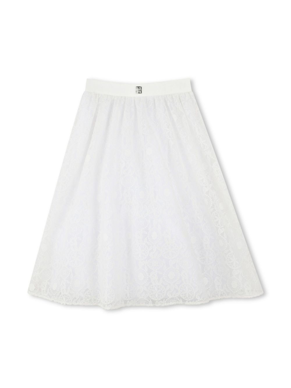 Givenchy Kids jacquard skirt - White