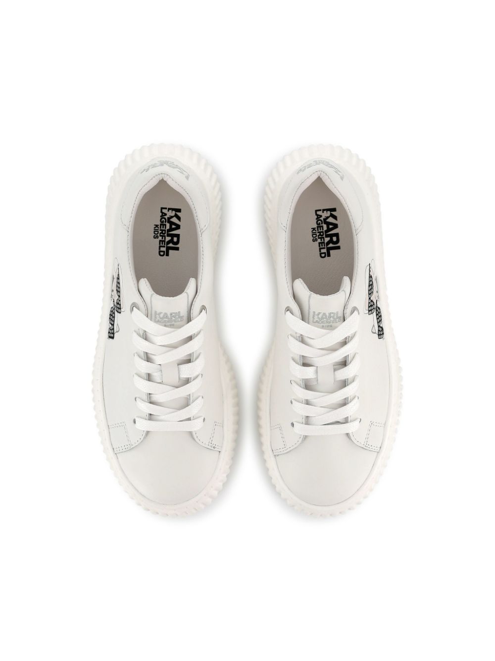 Karl Lagerfeld Kids Ikon Karl & Choupette sneakers White