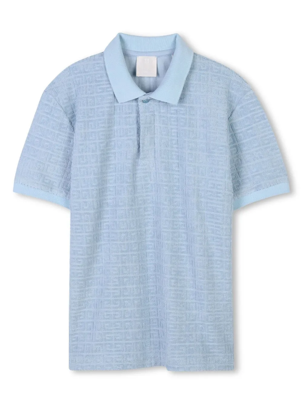 Givenchy Kids Poloshirt met 4G-jacquard Blauw