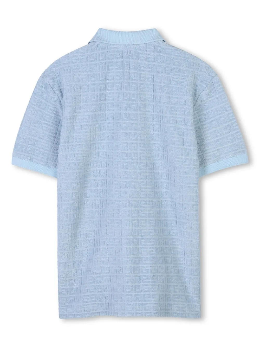 Givenchy Kids Poloshirt met 4G-jacquard - Blauw