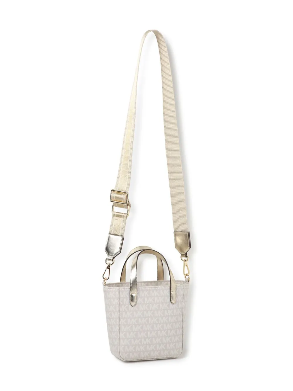 Michael Kors Kids Shopper met monogram jacquard Beige