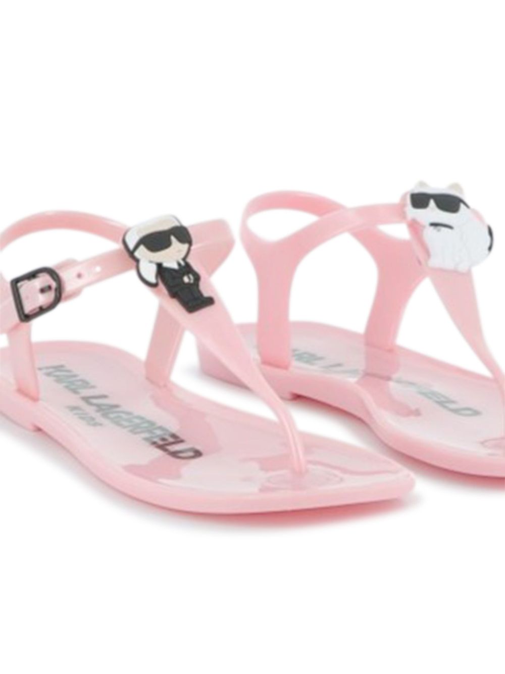 Karl Lagerfeld Kids Ikonik Karl-patch sandals - Pink