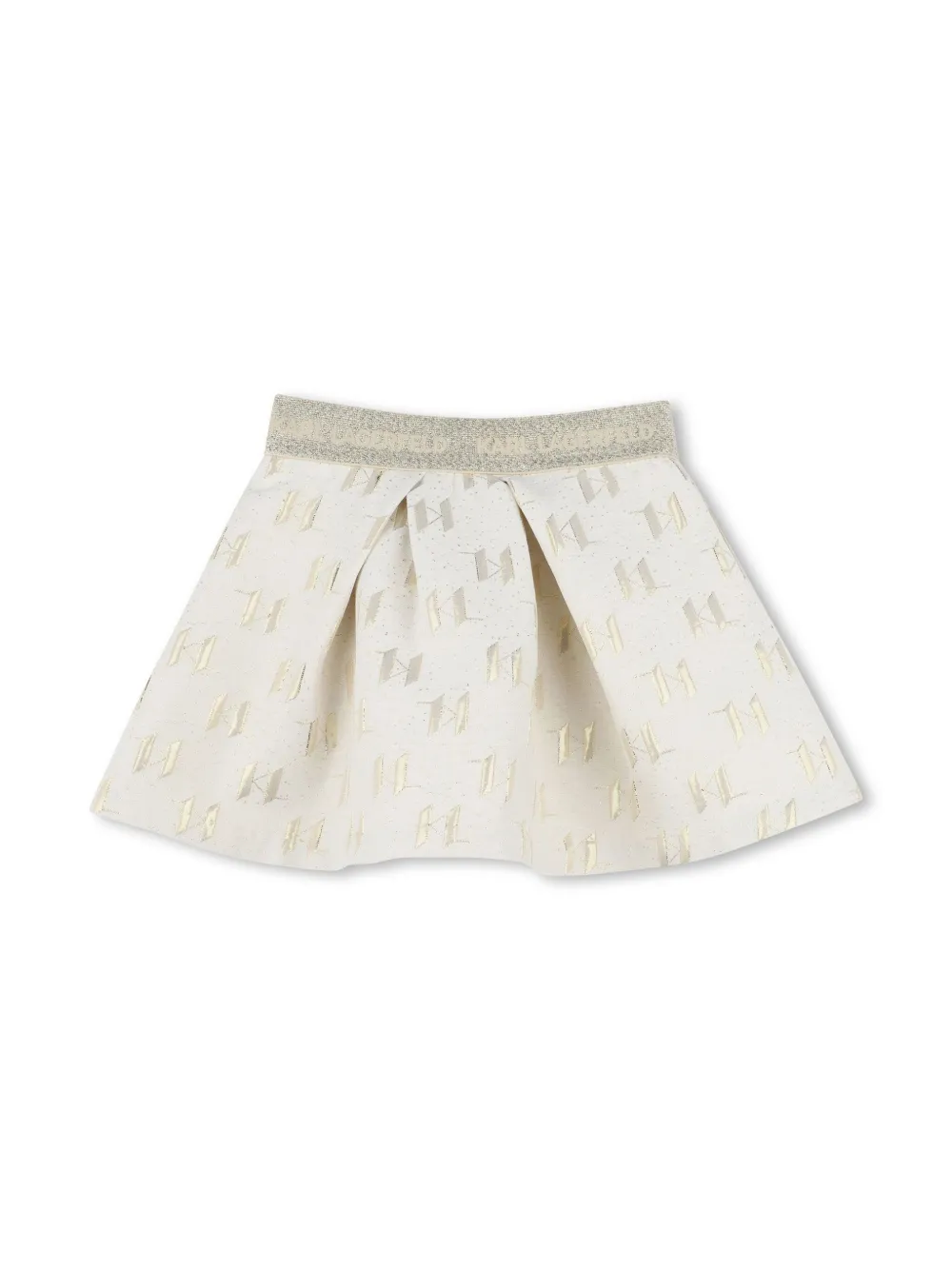 Karl Lagerfeld Kids Jersey T-shirt en rok Beige