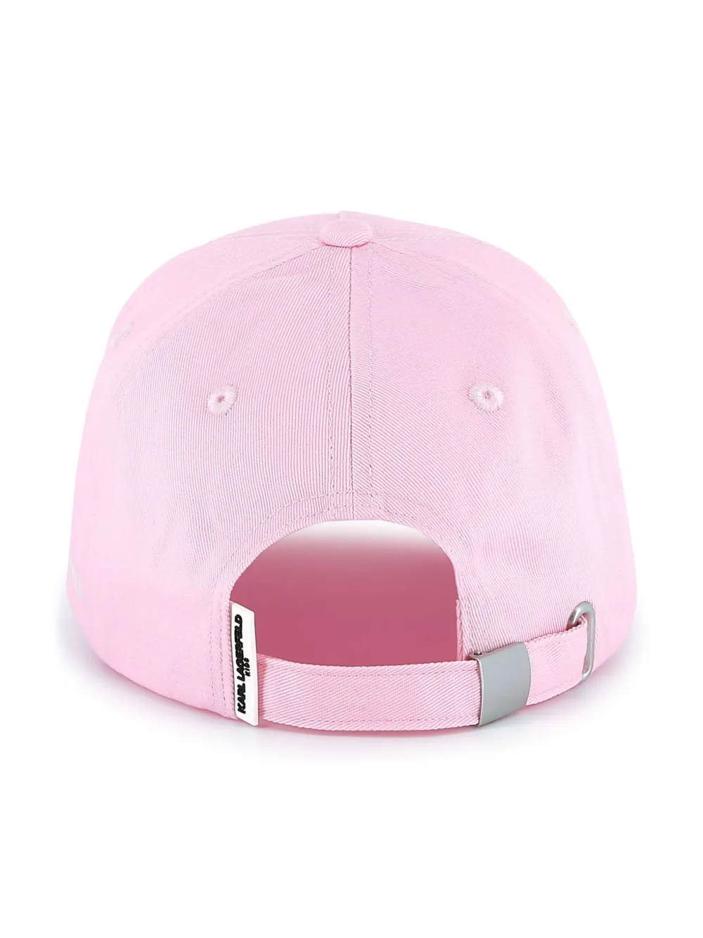 Karl Lagerfeld Kids Katoenen pet met logoprint Roze