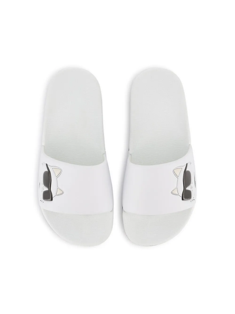 Karl Lagerfeld Kids Choupette-print flip flops White