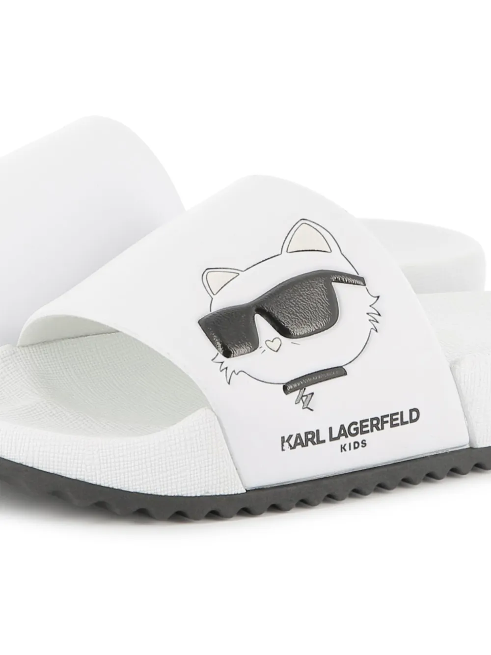 Karl Lagerfeld Kids Choupette-print flip flops White