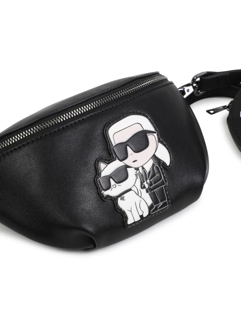 Karl Lagerfeld Kids Ikon Karl & Choupette heuptas met applicatie Zwart