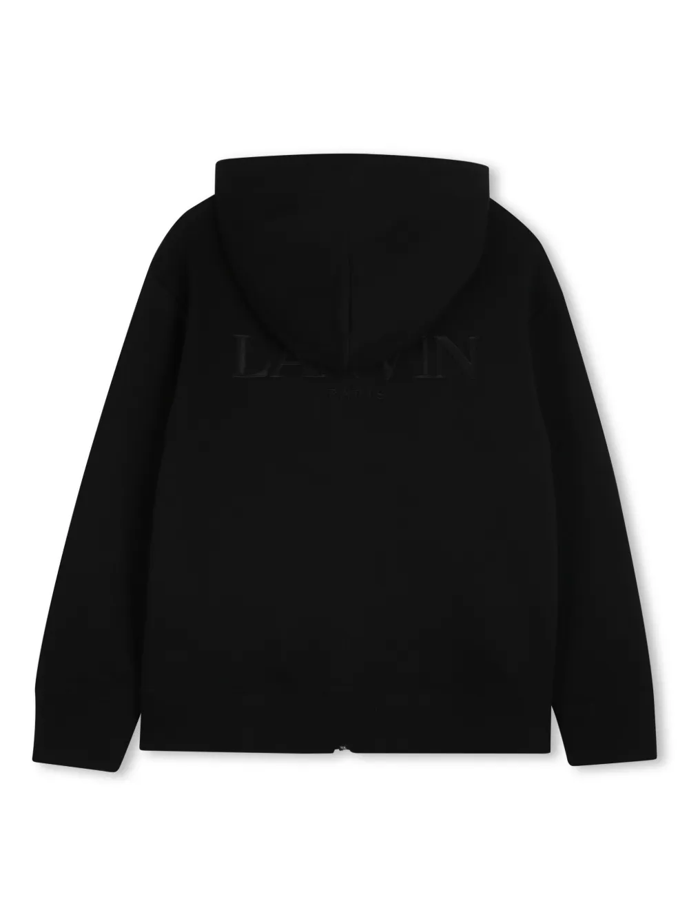 Lanvin Enfant Hoodie met rits - Zwart