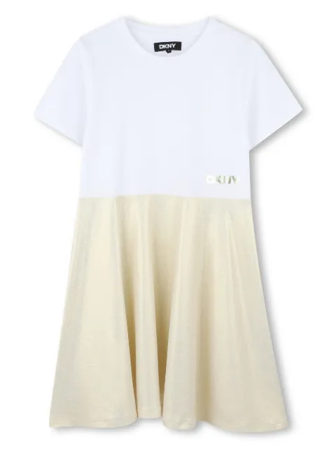 Dkny Kids فستان بطبعة شعار الماركة