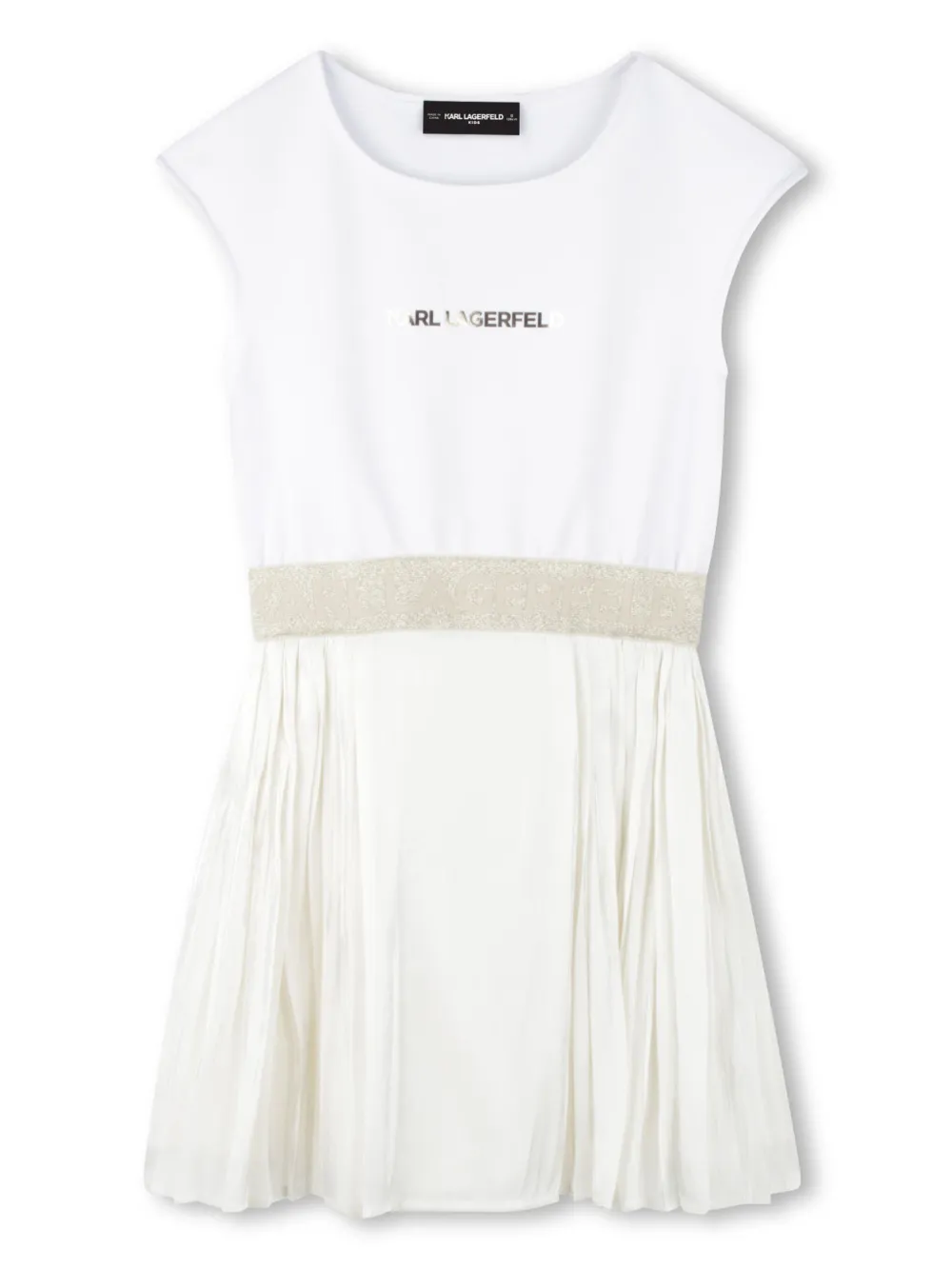 Karl Lagerfeld Kids logo-print dress | White | Image 1
