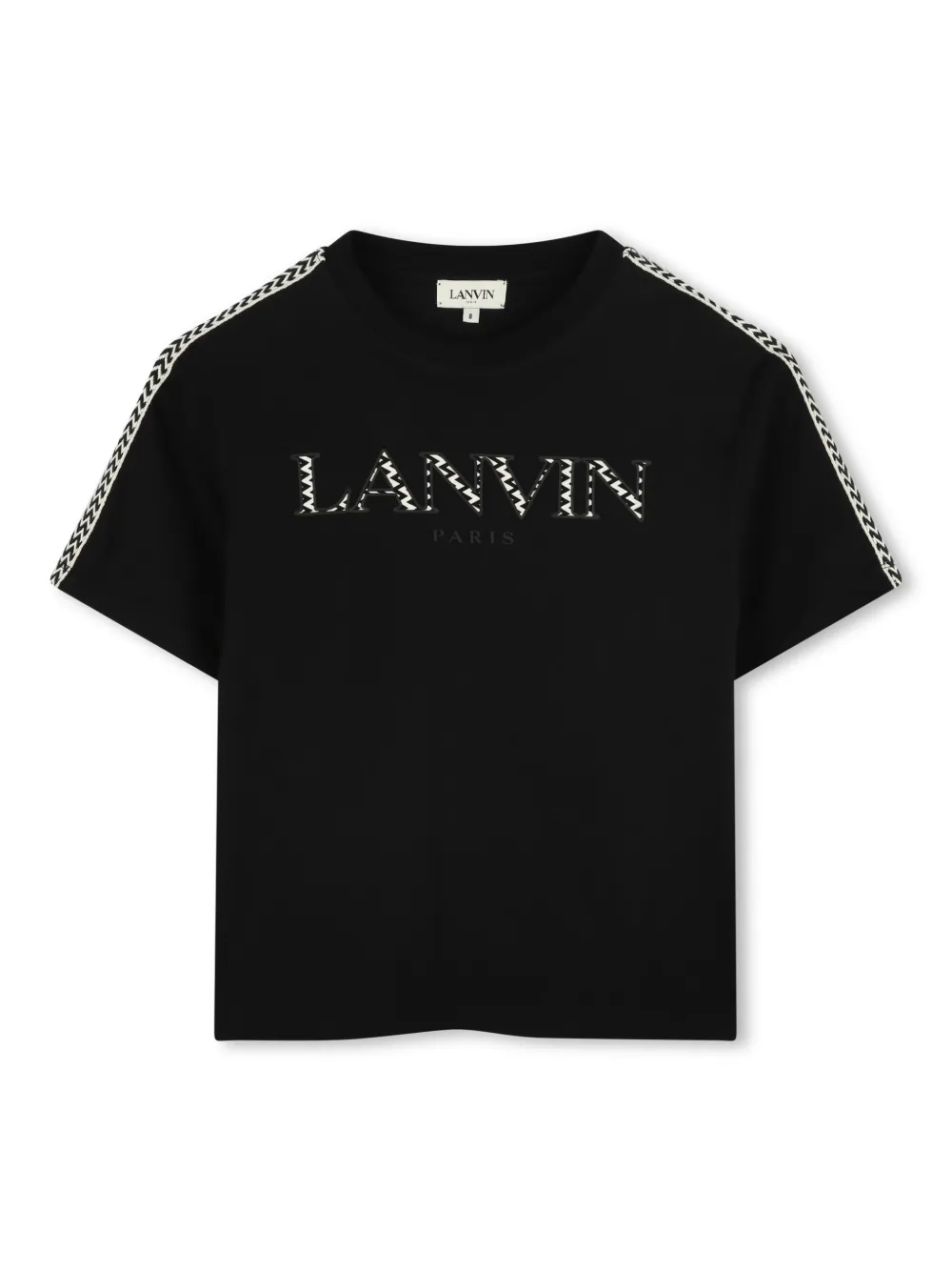 Lanvin Enfant ロゴ Tシャツ - ブラック Lanvin Enfant ロゴ Tシャツ - ブラック