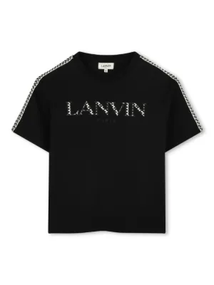 Moncler Enfant ロゴ Tシャツ | ブラック | FARFETCH JP