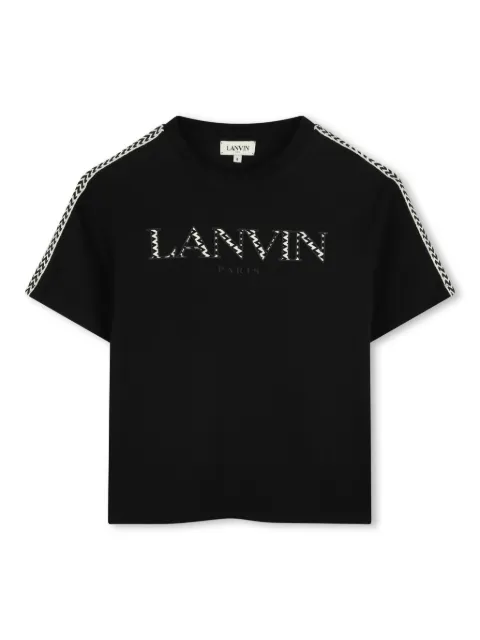 Lanvin Enfant logo-patch T-shirt