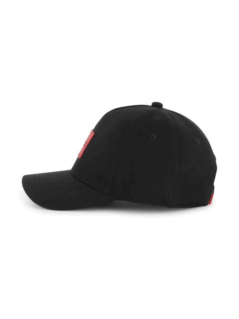 HUGO KIDS Pet met logopatch Zwart
