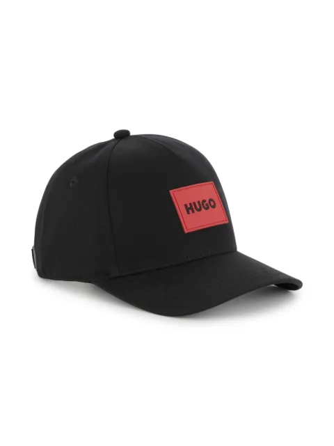 HUGO KIDS logo-patch cotton cap