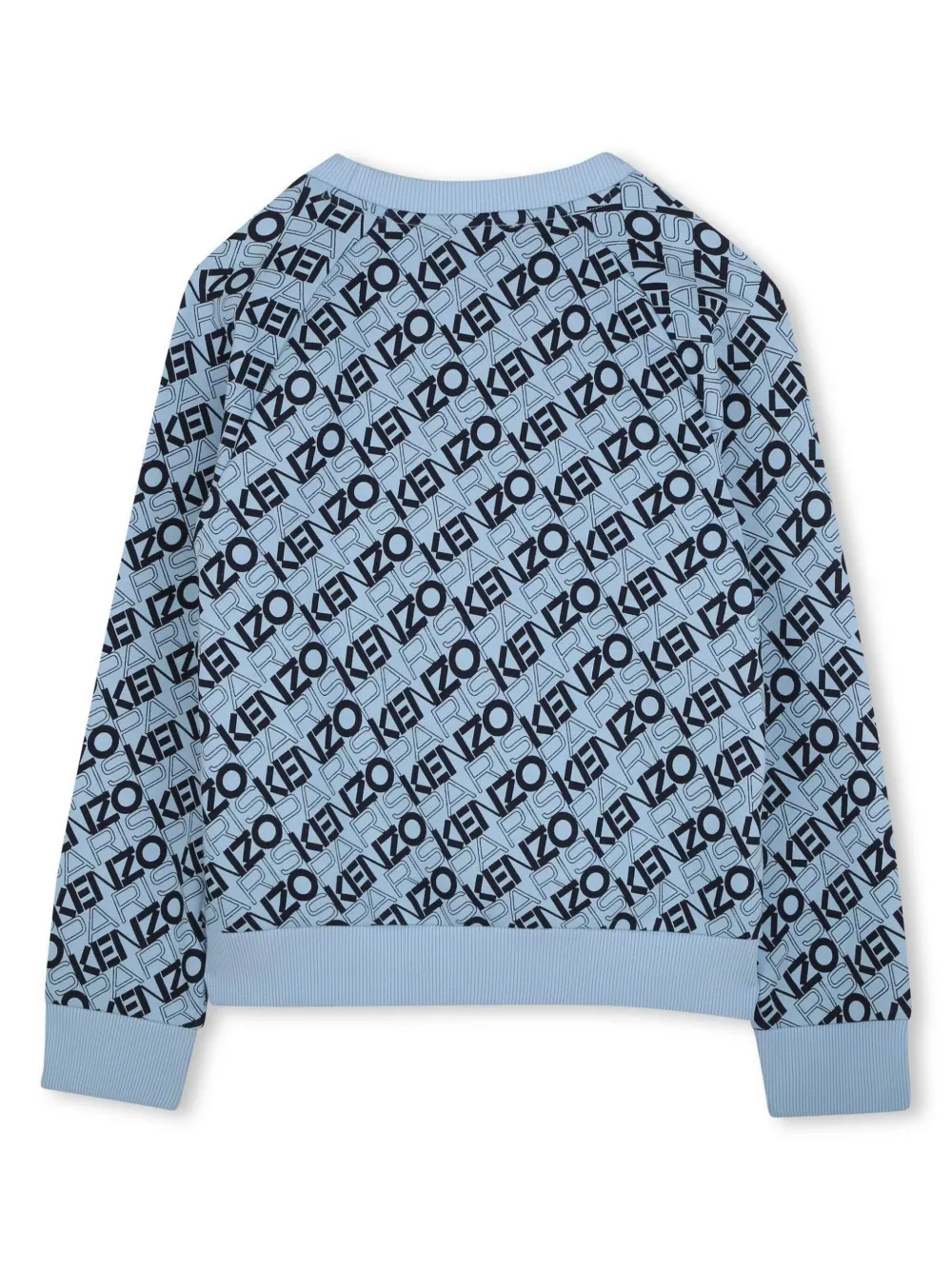 Kenzo Kids Sweater met logopatch Blauw