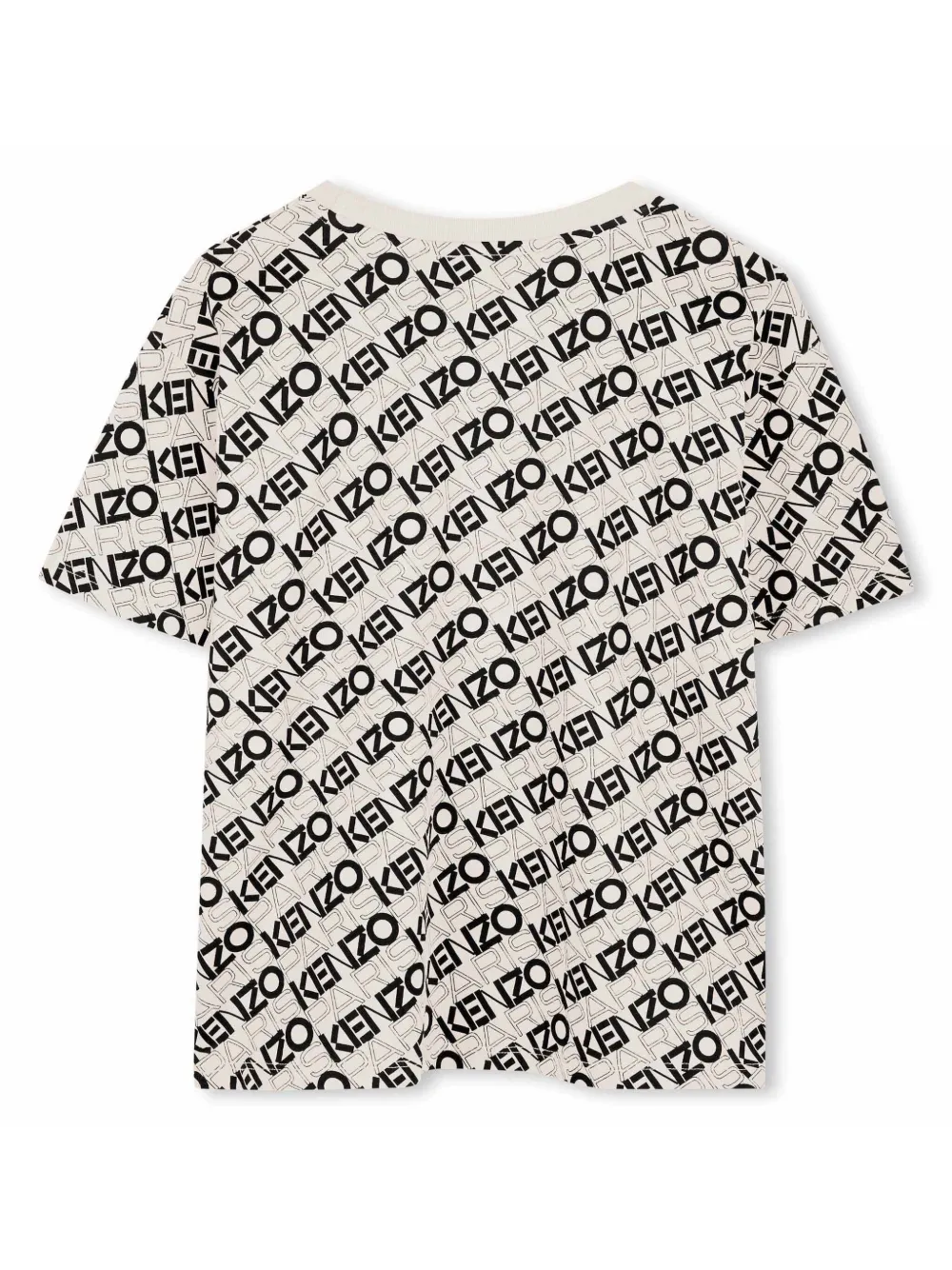 Kenzo Kids T-shirt met logoprint - Beige