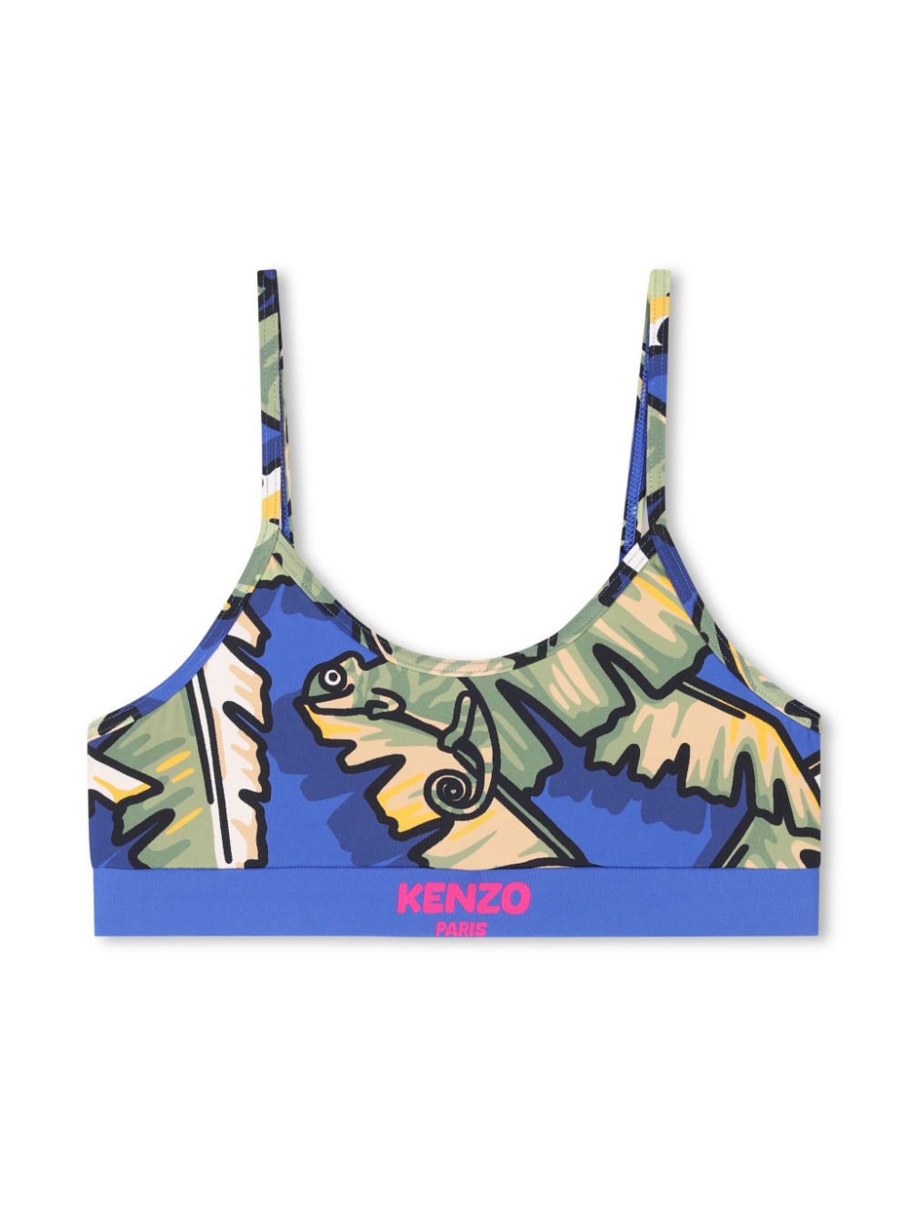 Kenzo Kids Bikini met palmboomprint - Blauw