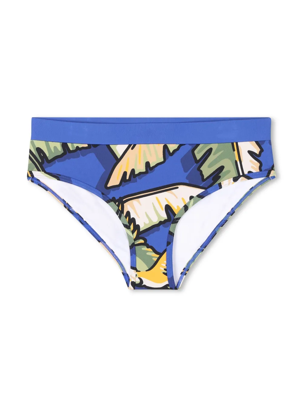 Kenzo Kids Bikini met palmboomprint Blauw