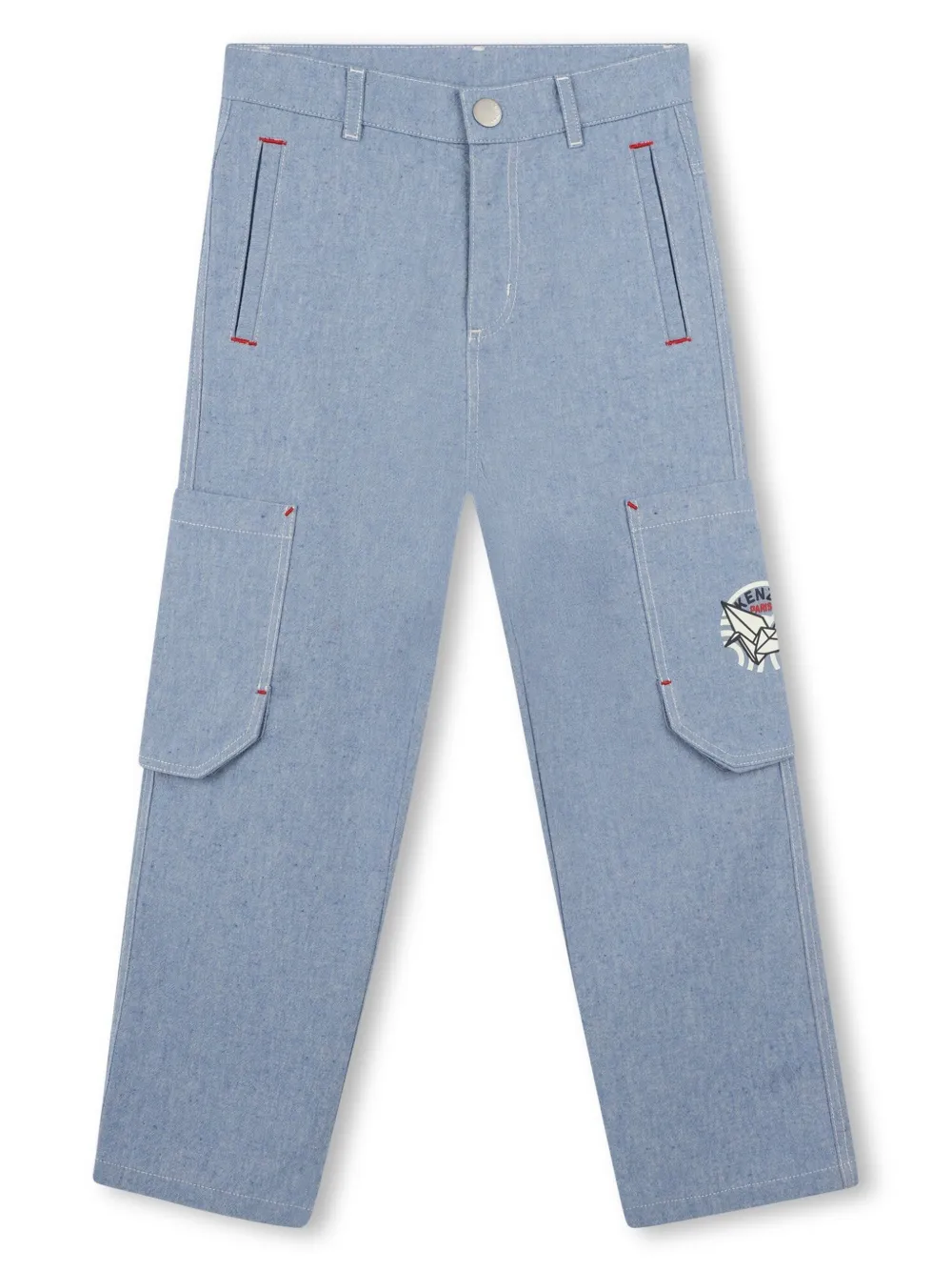 Kenzo Kids Broek met logoprint Blauw