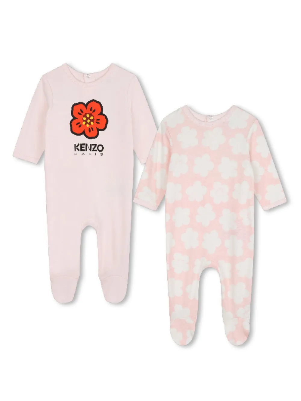 Kenzo Kids Boke Flower pyjama met print Roze
