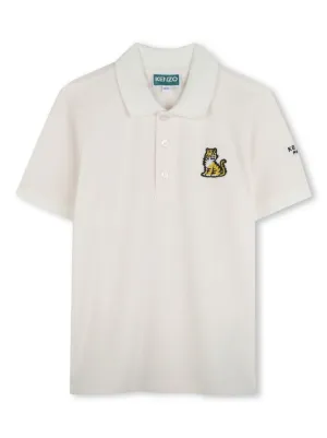 子供用コスチューム・着ぐるみ KENZO KIDS Patch polo shirt White SS24-KDD0KE-00X_F1.jpg?v=