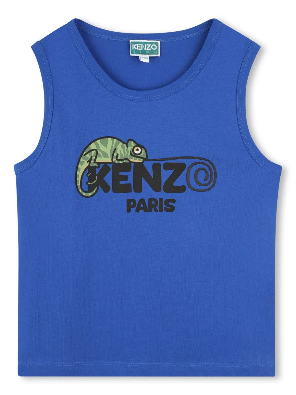Kenzo Kids Tanktop met logoprint Blauw