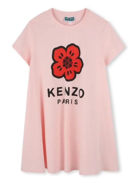 Kenzo Kids Vestido com estampa de logo