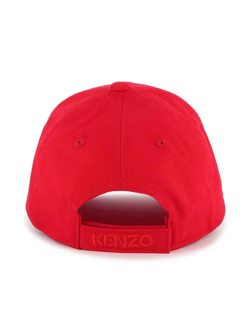 Kenzo Kids Katoenen pet met geborduurd logo Rood
