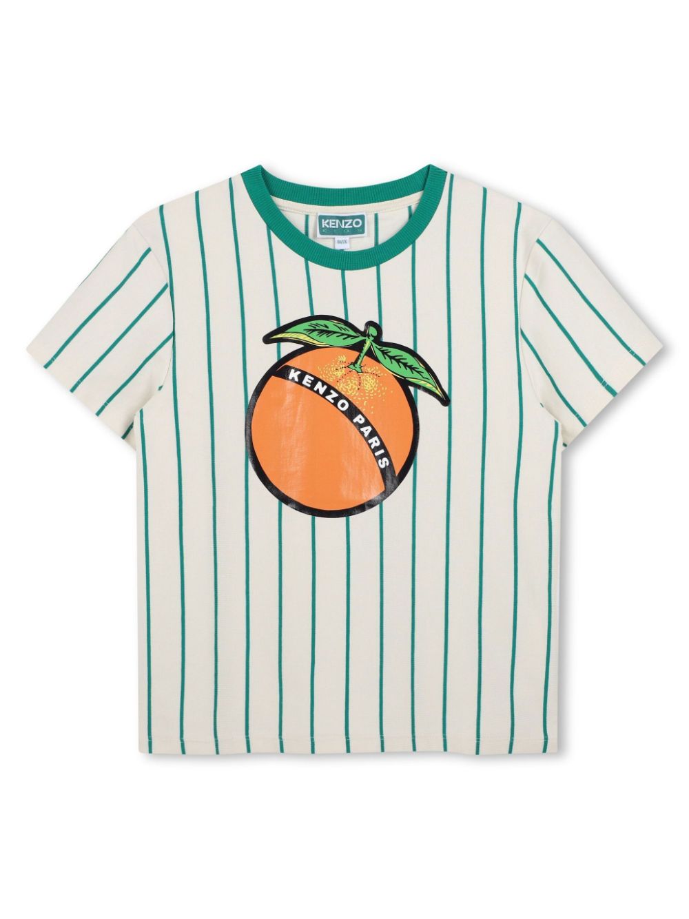 Kenzo Kids Gestreept T-shirt Groen