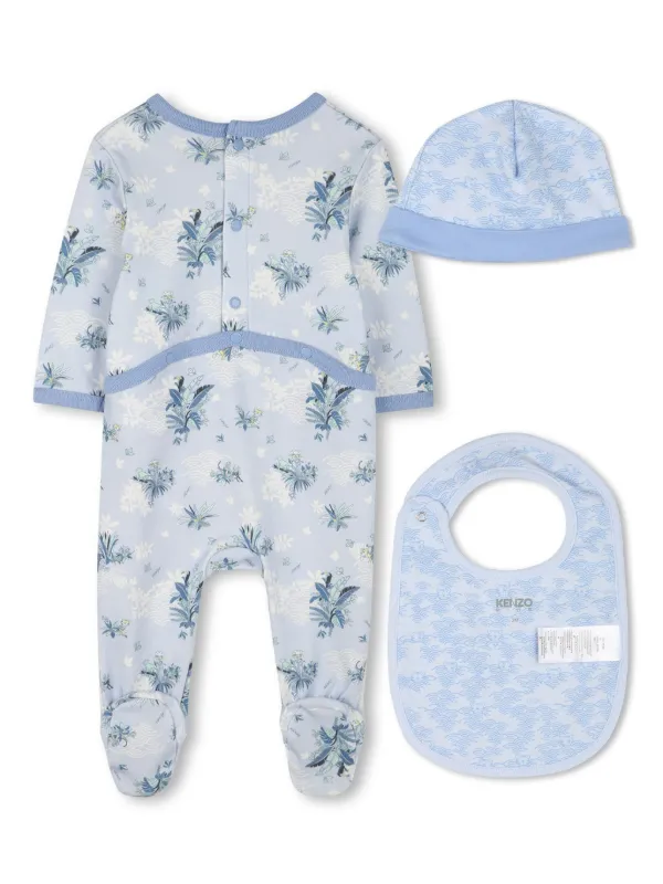 Kenzo Kids リーフプリント パジャマ | ブルー | FARFETCH JP