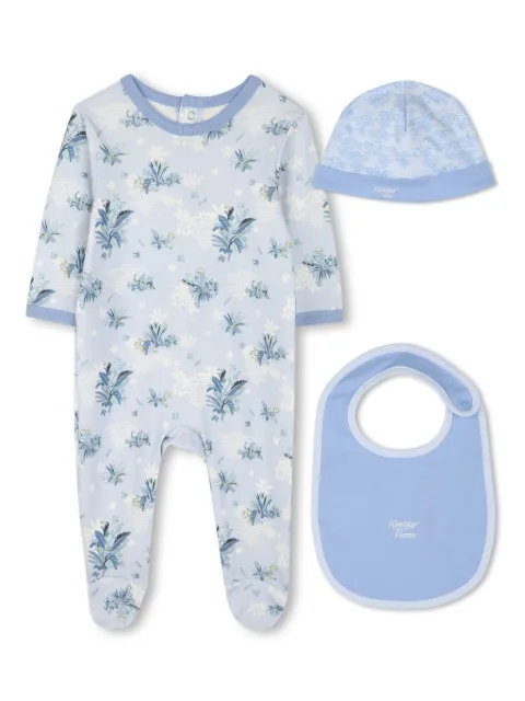 Kenzo Kids pijama con hojas estampadas
