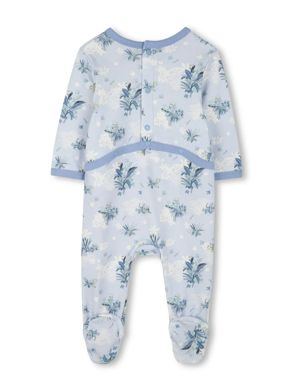 Kenzo Kids Pyjama met bladerprint Blauw