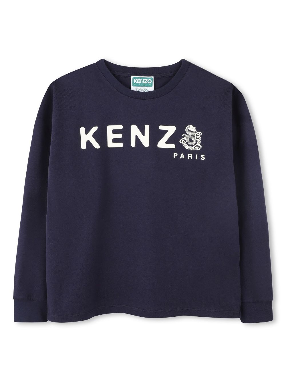 Kenzo Kids logo-print T-shirt - Blue