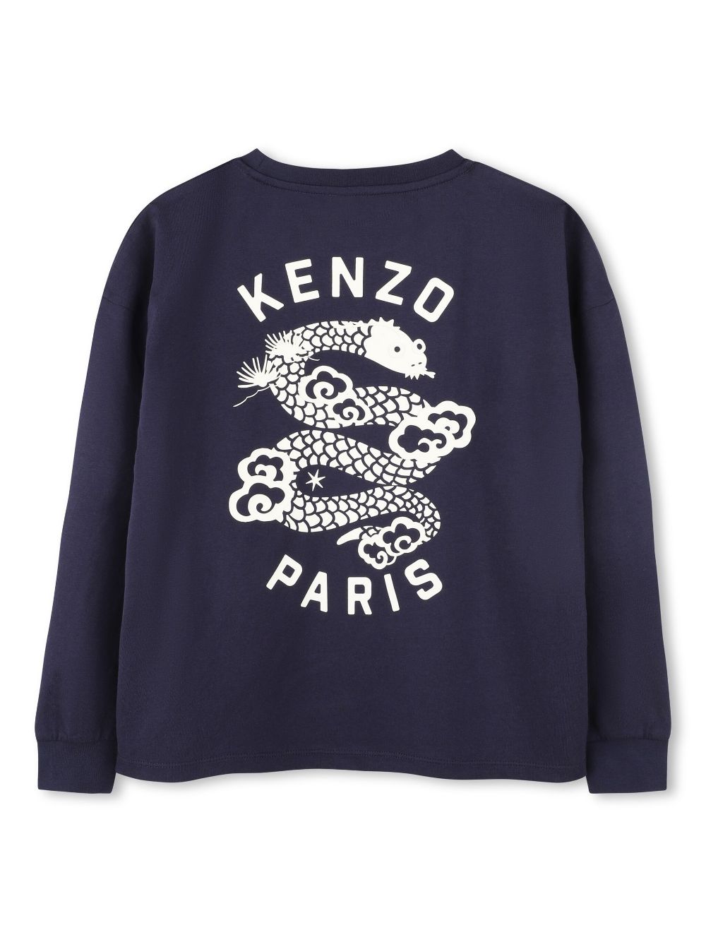 Kenzo Kids T-shirt met logoprint - Blauw