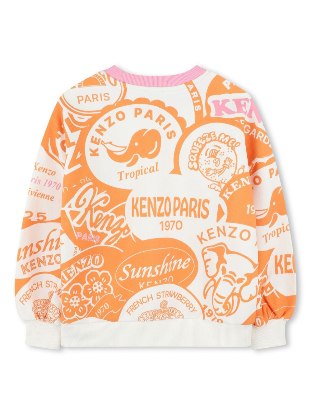 Kenzo Kids Sweater van katoen - Oranje