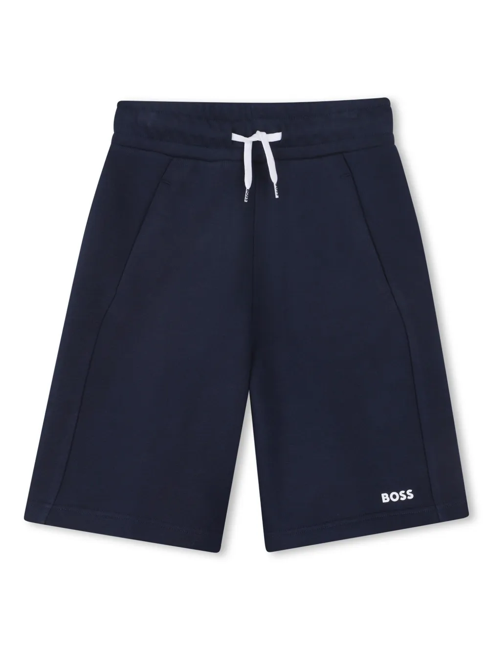 BOSS Kidswear Shorts met logoprint Blauw