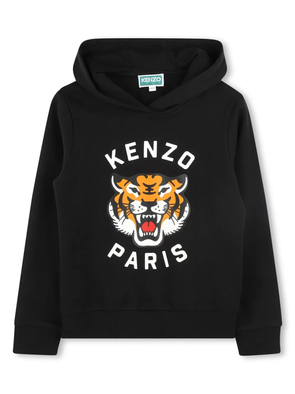 Kenzo Kids Lucky Tiger hoodie Blauw