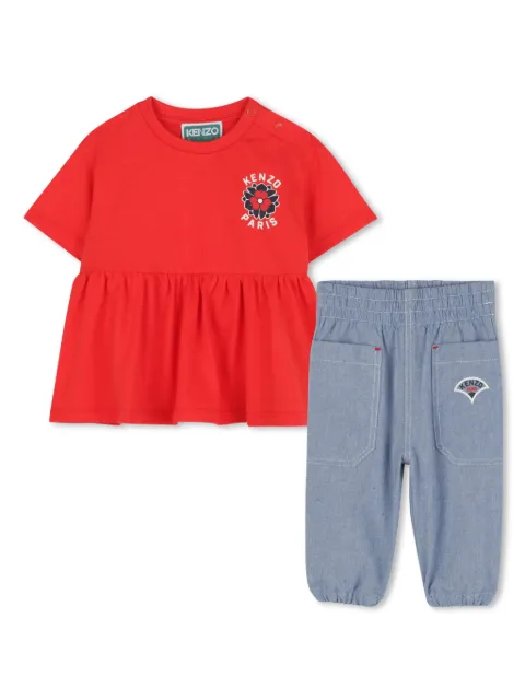 Kenzo Kids Boke Flower trouser set 