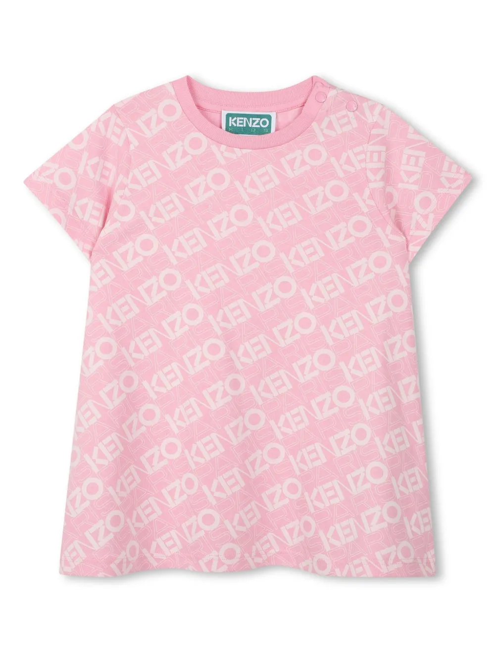 Kenzo Kids Jurk met logoprint Roze