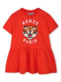 Kenzo Kids Tiger-print dress - Red