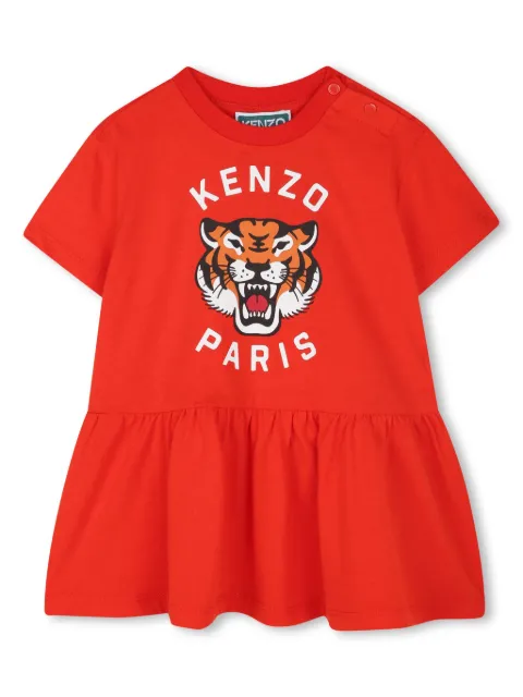 Kenzo Kids vestido con motivo Tiger